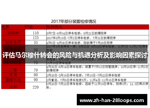 评估马尔穆什转会的风险与机遇分析及影响因素探讨 评估马尔穆什转会的风险与机遇分析及影响因素探讨